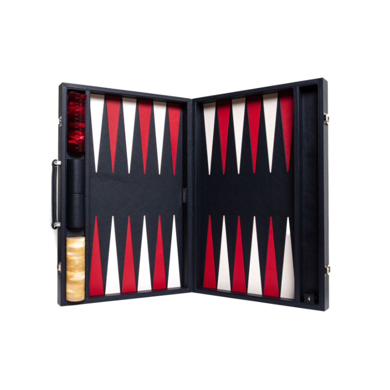 Backgammon cuir